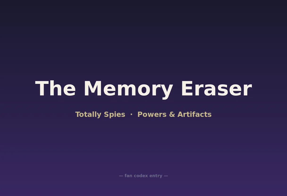 The Memory Eraser