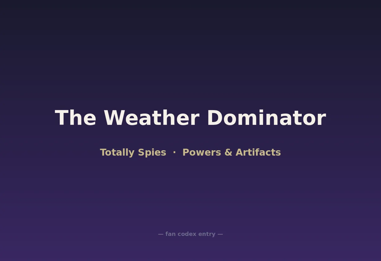 The Weather Dominator
