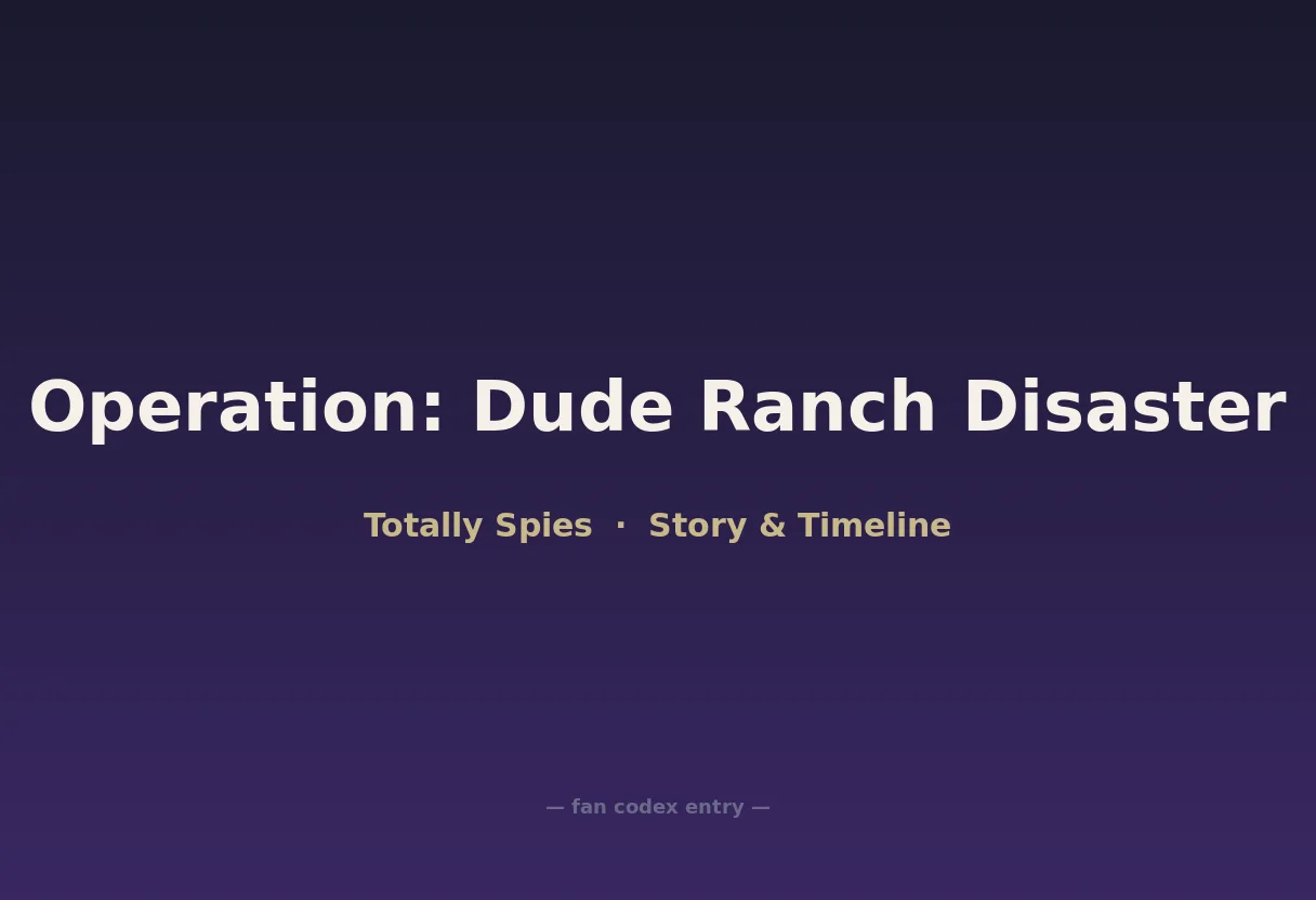 Operation: Dude Ranch Disaster