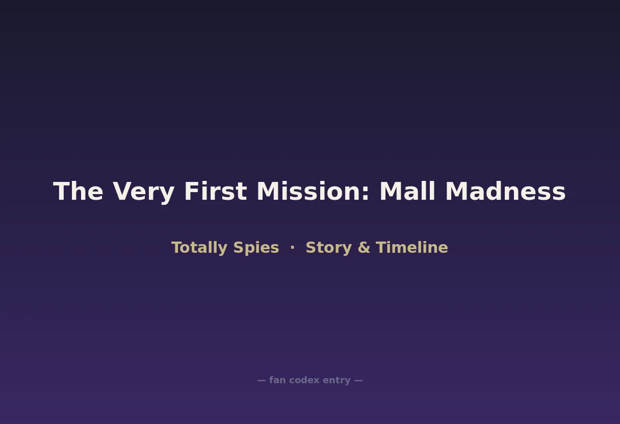 The Very First Mission: Mall Madness